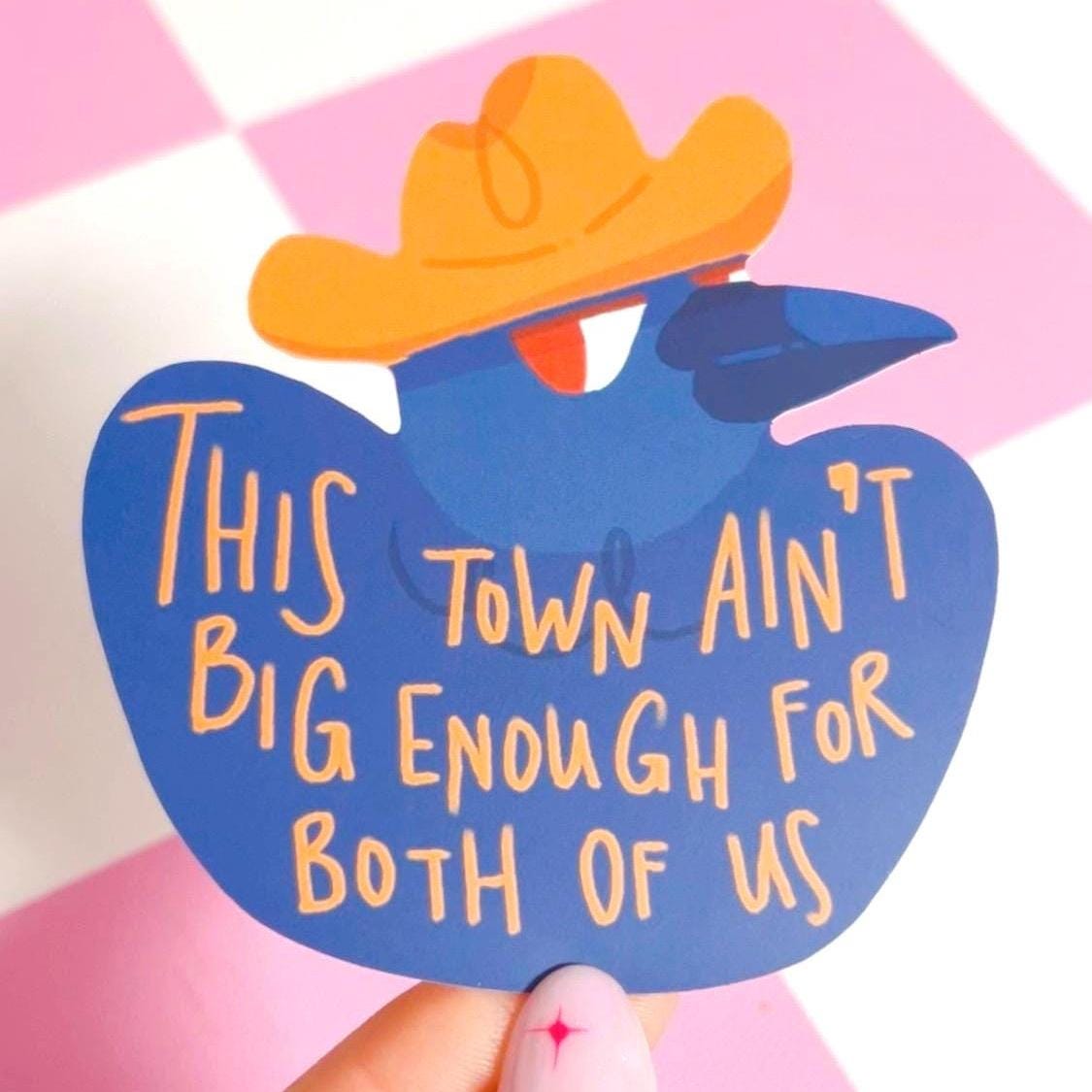Cowboy Raven Matte Sticker