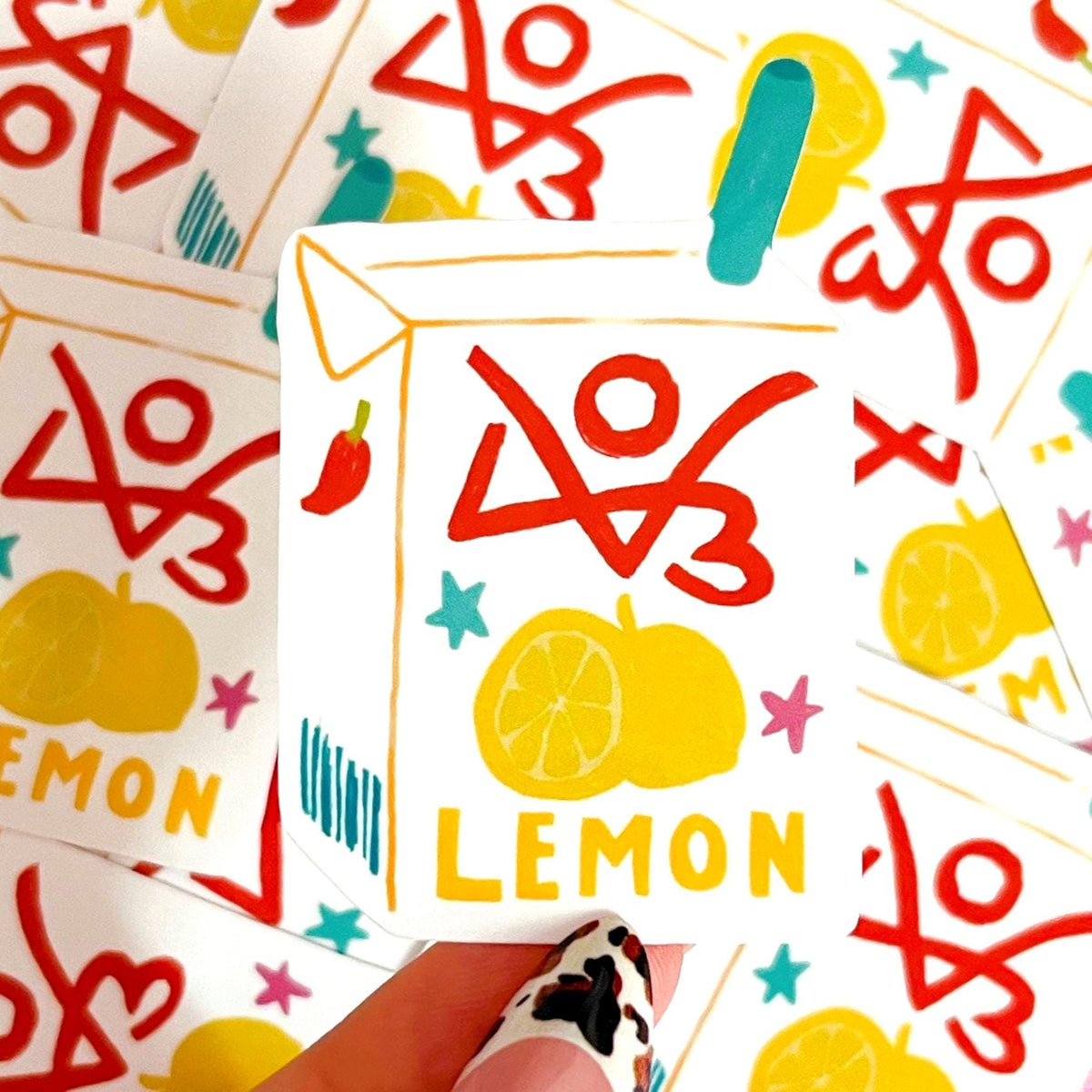 AO3 Fanfiction Juice Box Sticker | Lemon & Lime