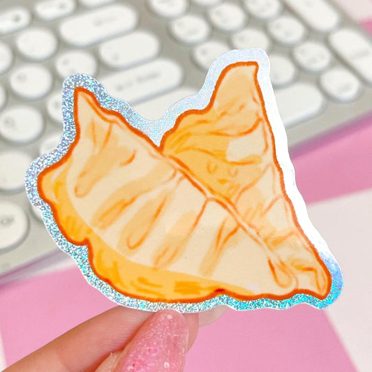 Gyozas Glitter Sticker