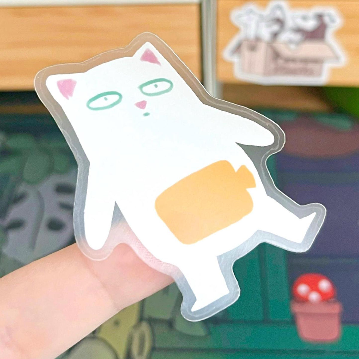 Let Me Suffer In Peace Cat Sticker