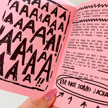 The Age Of Worry Zine + Handmade Sticker
