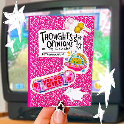 Childhood Diary Zine | Thoughts & Opinions Of My 12 y.o. Self