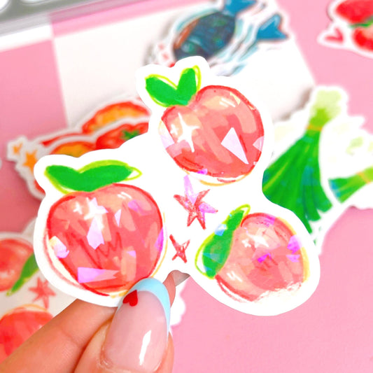 Clear Peaches Sketchbook Sticker
