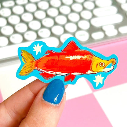 Sockeye Salmon Fish Sticker