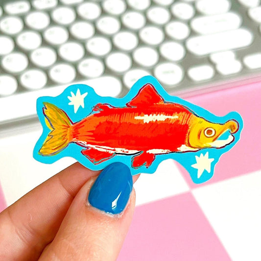 Sockeye Salmon Fish Sticker