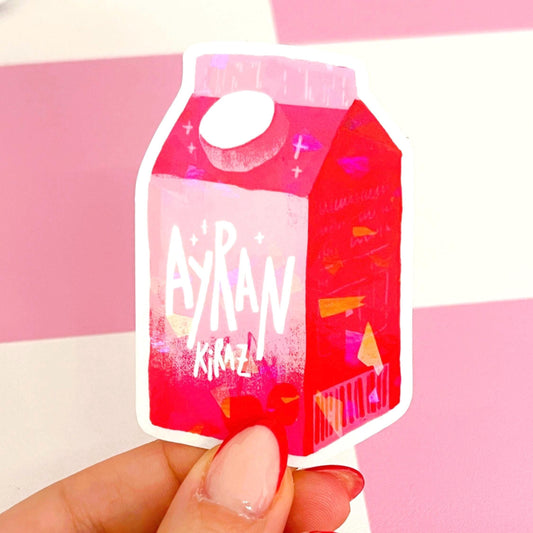 Cherry Ayran Holo Sticker