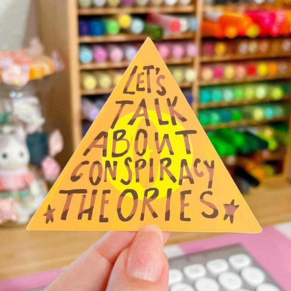 Let's Talk About Conspiracy Theories Sticker