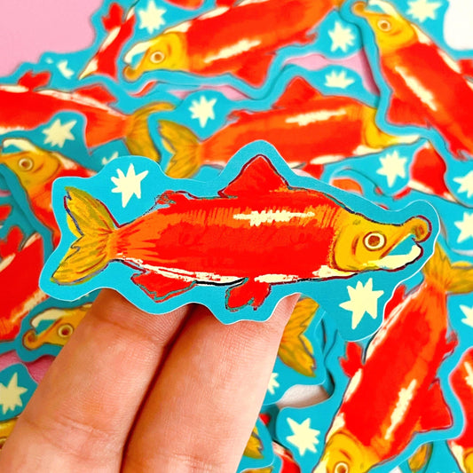 Sockeye Salmon Fish Sticker
