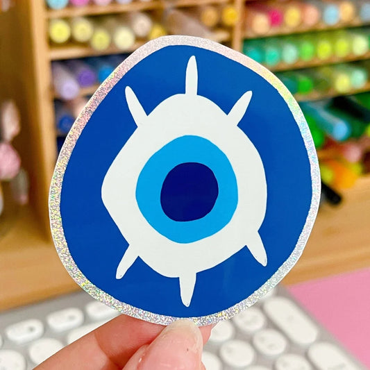Nazar Boncuk Evil Eye Mal De Ojo Glitter Sticker