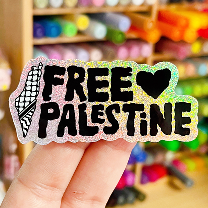 Free Pale$tine Glitter Sticker