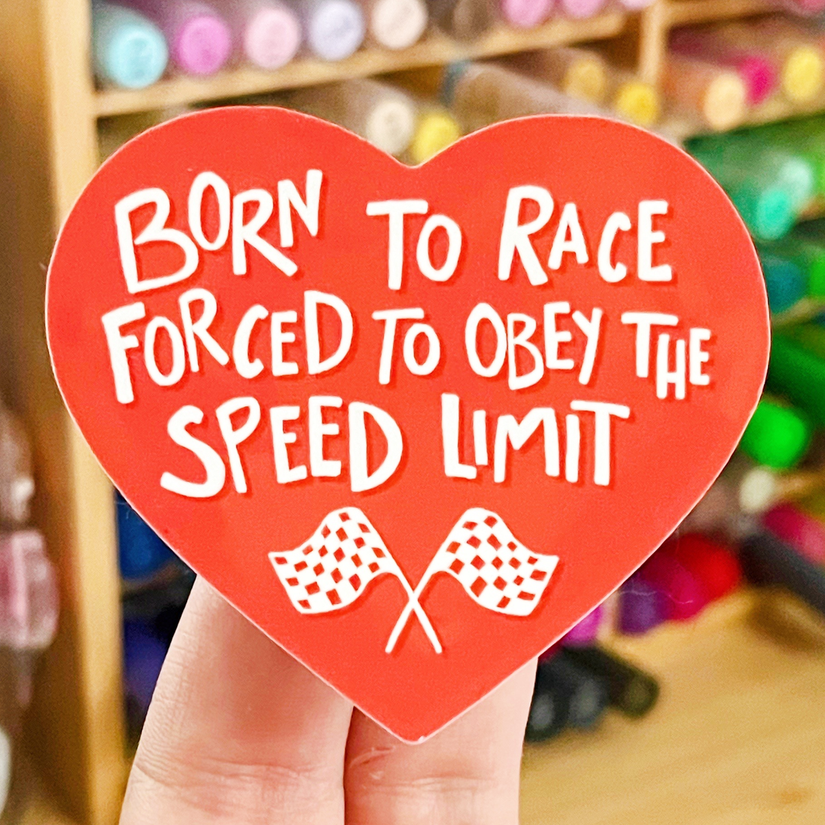 Born To Race Sticker