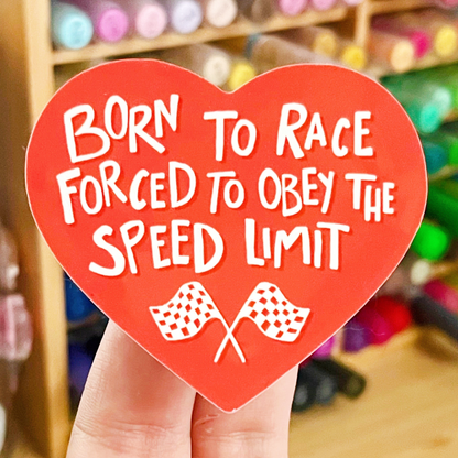 Born To Race Sticker