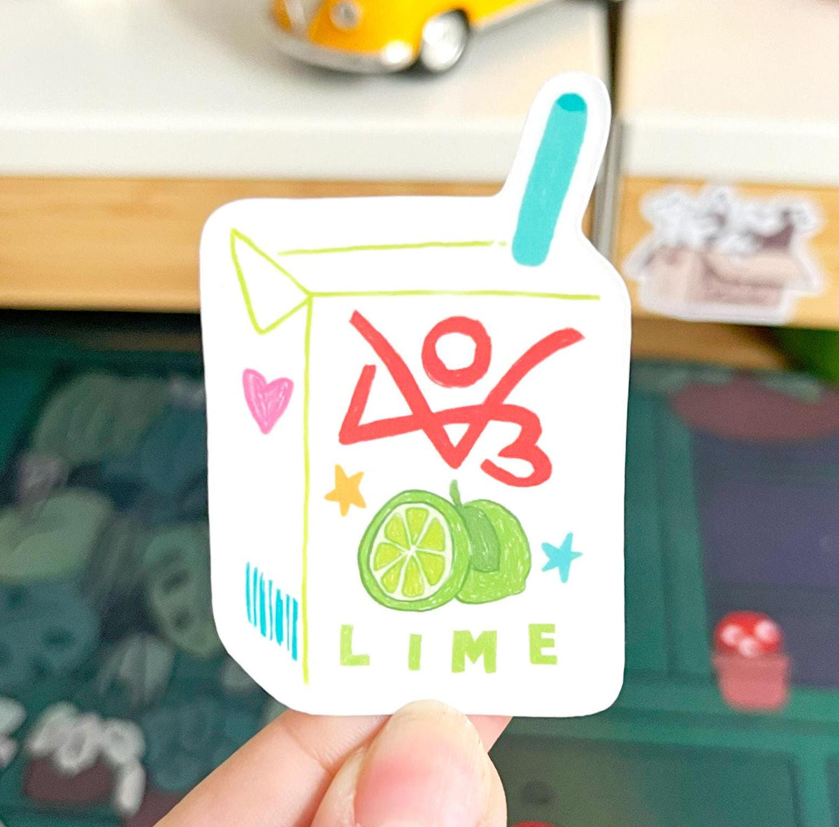 AO3 Fanfiction Juice Box Sticker | Lemon & Lime