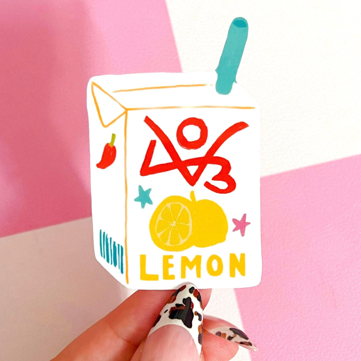 AO3 Fanfiction Juice Box Sticker | Lemon & Lime