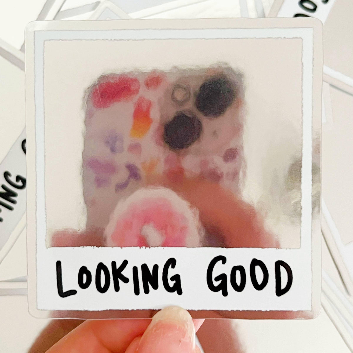 Looking Good Instant Photo Mirror Sticker