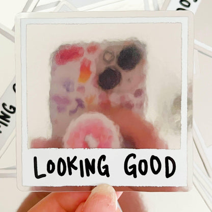 Looking Good Instant Photo Mirror Sticker