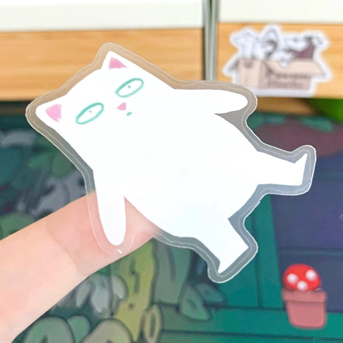 Let Me Suffer In Peace Cat Sticker