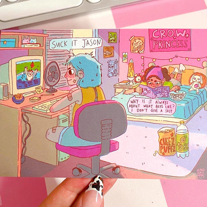 Jamie & Celia 00s Girly Room Print