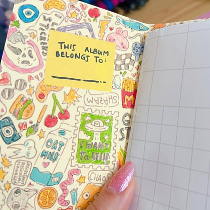 Reusable Mini Sticker Album + 1 Exclusive Sticker