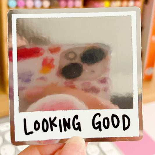 Looking Good Instant Photo Mirror Sticker