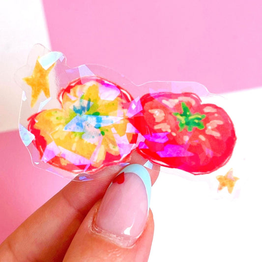 Clear Tomatoes Holo Sticker