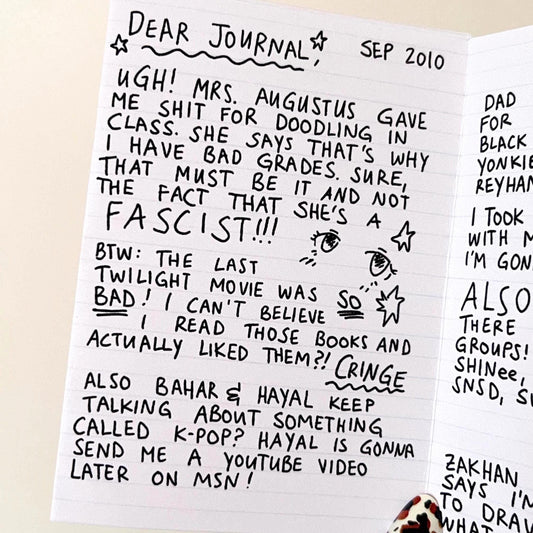Childhood Diary Zine | Thoughts & Opinions Of My 15 y.o. Self