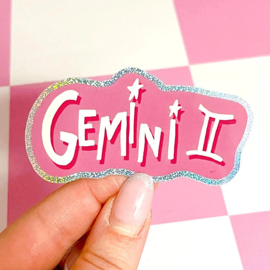 Zodiac Sign Glitter Stickers